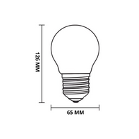 Lampadina led filamento sfera attacco e27 potenza 14 watt *** temperatura colore lampada 2700k bianco caldo, confezio...