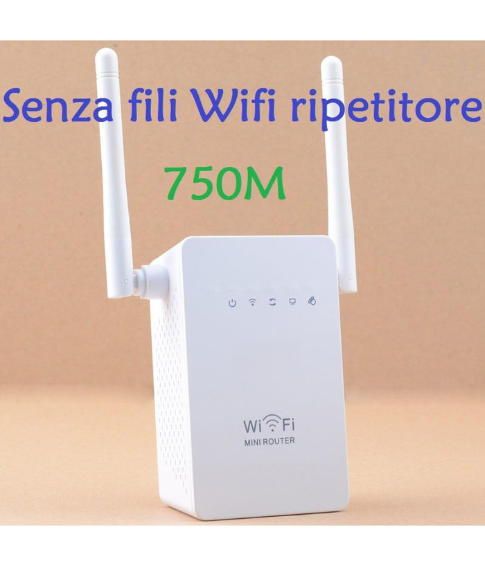 Boas 750m Wireless-n Lan Wifi Ripetitore Ap Estensione Wifi 2.4g Con 2 Antenne         