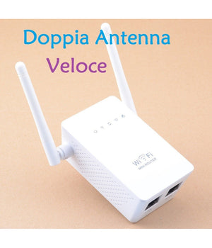 Boas 750m Wireless-n Lan Wifi Ripetitore Ap Estensione Wifi 2.4g Con 2 Antenne         
