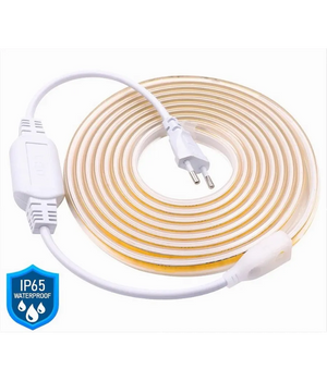 Trade Shop - Bobina 100mt Strip Led Cob 220v Esterno Ip65 Luce 3000k 4000k 6500k 220v-cob-288 - -bianco Caldo      -