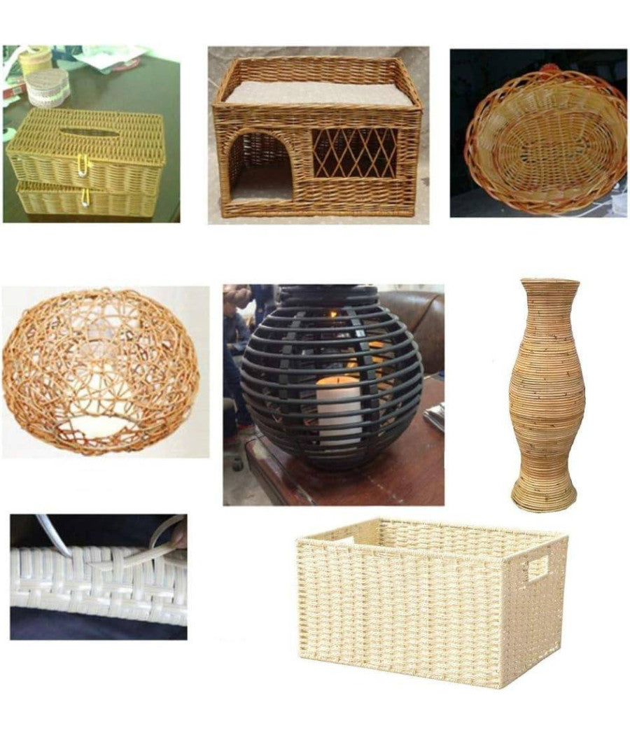 Bobina Matassa Rattan Da 500 Gr Maglia A 4 Linee Sintetico Tessitura Riparazioni         