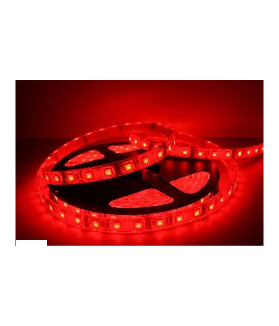 Bobina Striscia Led 5050 Flessibile 5 Mt Adesiva Luce Interno Esterno Ip65 Strip  -rosso      -