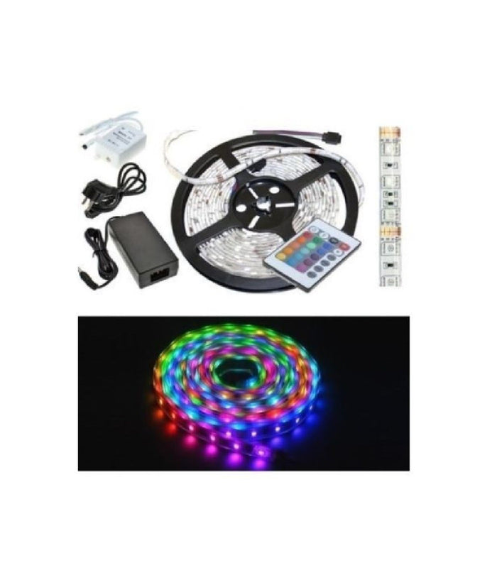 Bobina Striscia Led 5050 Flessibile 5 Mt Adesiva Luce Interno Esterno Ip65 Strip         