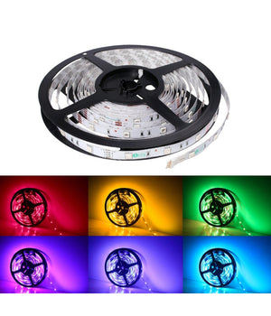 Bobina Striscia Led 5050 Flessibile 5 Mt Adesiva Luce Interno Esterno Ip65 Strip         