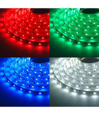 Bobina Striscia Strip Led 5050 Flessibile 5m 300 Led Adesiva Luce Interno Ip 20  -bianco Freddo      -