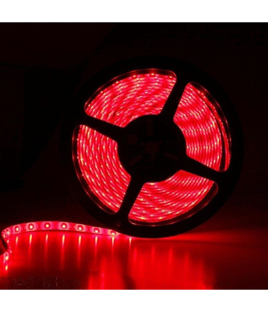 Bobina Striscia Strip Led 5050 Flessibile 5m 300 Led Adesiva Luce Interno Ip 20         