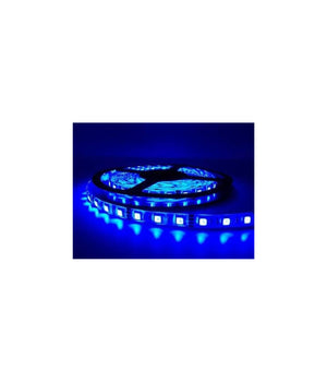 Bobina Striscia Strip Led 5050 Flessibile 5mt Adesiva Luce Interno Esterno Ip65  -blu      -
