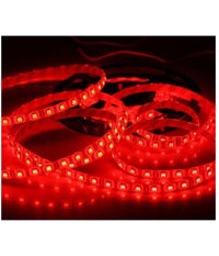 Bobina Striscia Strip Led 5050 Flessibile 5mt Adesiva Luce Interno Esterno Ip65  -rosso      -