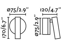 BOC, Applique a LED in Metallo per Interni, Faro Barcelona