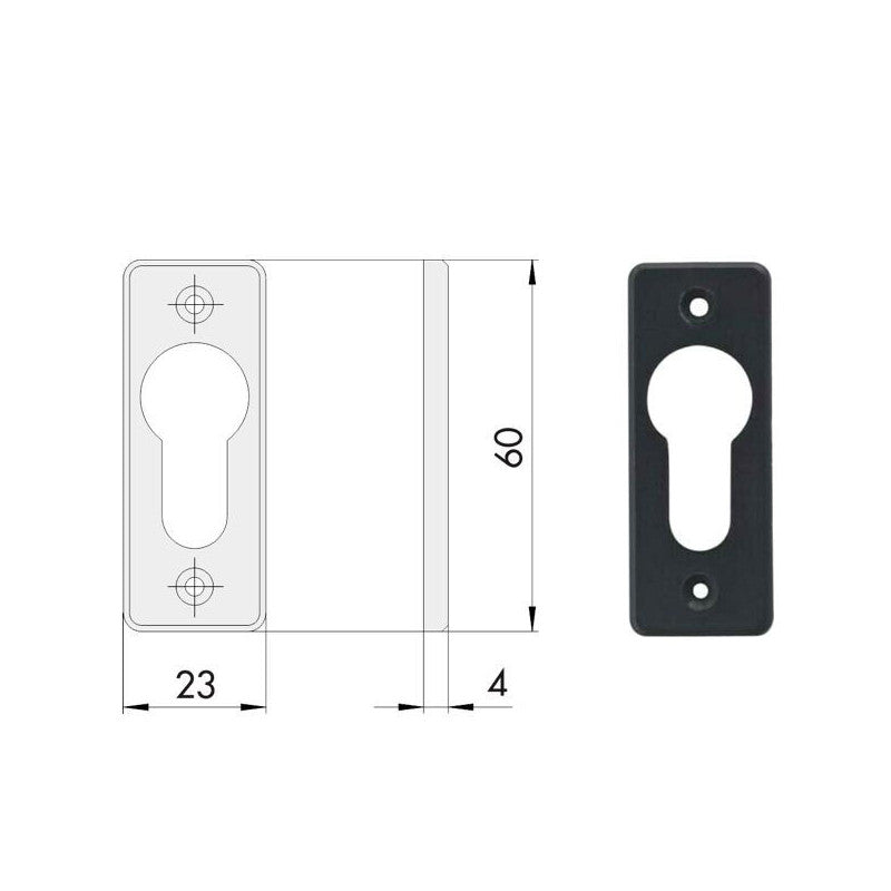 Bocchetta Rettangolare 06012-01-0 Cisa