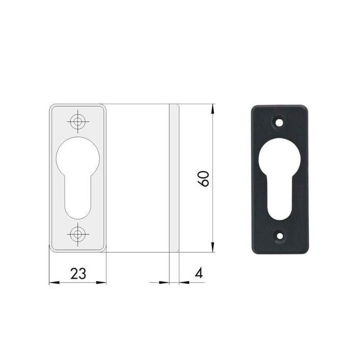 Bocchetta Rettangolare 06012-01-0 Cisa