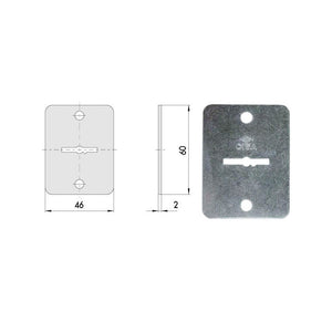 Bocchetta Rettangolare Dm 06124-00-0 Cisa