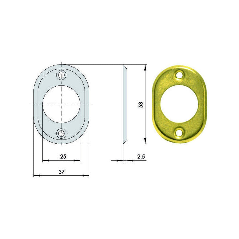 Bocchetta Tonda 06018-25-0 Cisa
