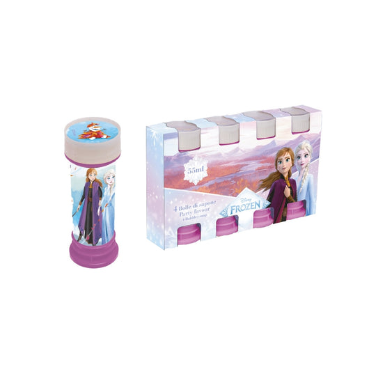Trade Shop - Bolle Di Sapone 60ml A Tema Frozen Set Da 4 Pz Bomboniera Festa Gioco Bambine 253275 -