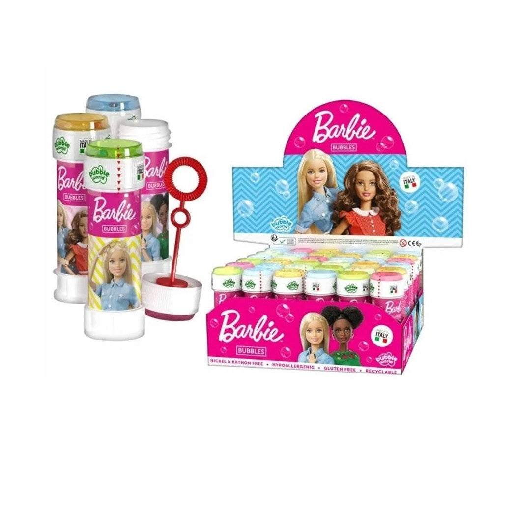 Trade Shop - Bolle Di Sapone Barbie Confezione 36pz Flaconi 60 Ml Per Feste Gioco Bambini 550000 -