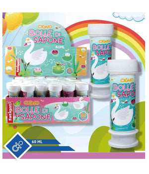 Bolle Di Sapone Cigno 36 Pezzi Flaconi Da 60 Ml Per Festa Bambine Giochi 442089         