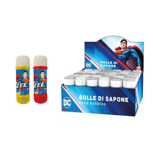 Trade Shop - Bolle Di Sapone Confezione Da 36 Pz Flaconi 60 Ml Superman Per Feste Gioco Bambini 959188 -