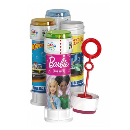 Trade Shop - Bolle Di Sapone Confezione Da 36pz Flaconi 60ml Barbie/hotwheels Mix Feste Gioco 008365 -
