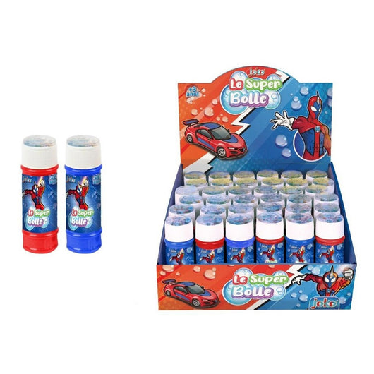Trade Shop - Bolle Di Sapone Confezione Da 36pz Flaconi 60ml Hero Supereroe Per Gioco Bambini 807564 -