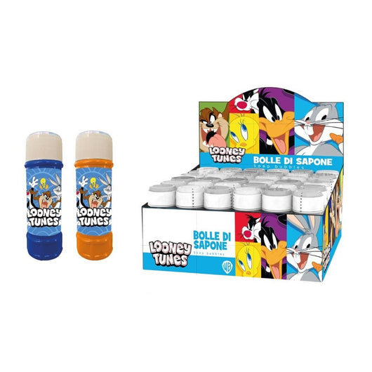 Trade Shop - Bolle Di Sapone Confezione Da 36pz Flaconi 60ml Looney Tunes Per Gioco Bambini 959164 -