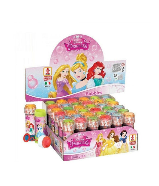 Bolle Di Sapone Disney Princess Confezione 36 Pz Flacone 60 Ml Gadget Party         