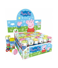 Bolle Di Sapone Peppa Pig Confezione 36 Pz Flacone 60 Ml Gadget Party         