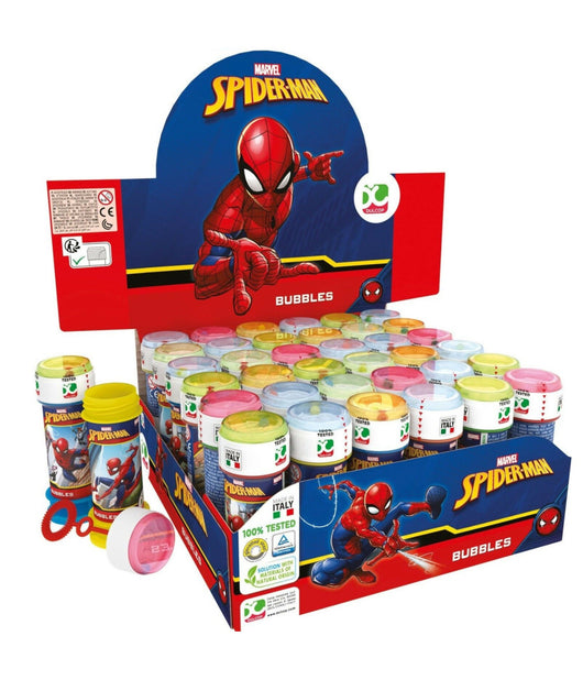 Trade Shop - Bolle Di Sapone Spiderman Confezione 36 Pz Flacone 60 Ml Gadget Party -