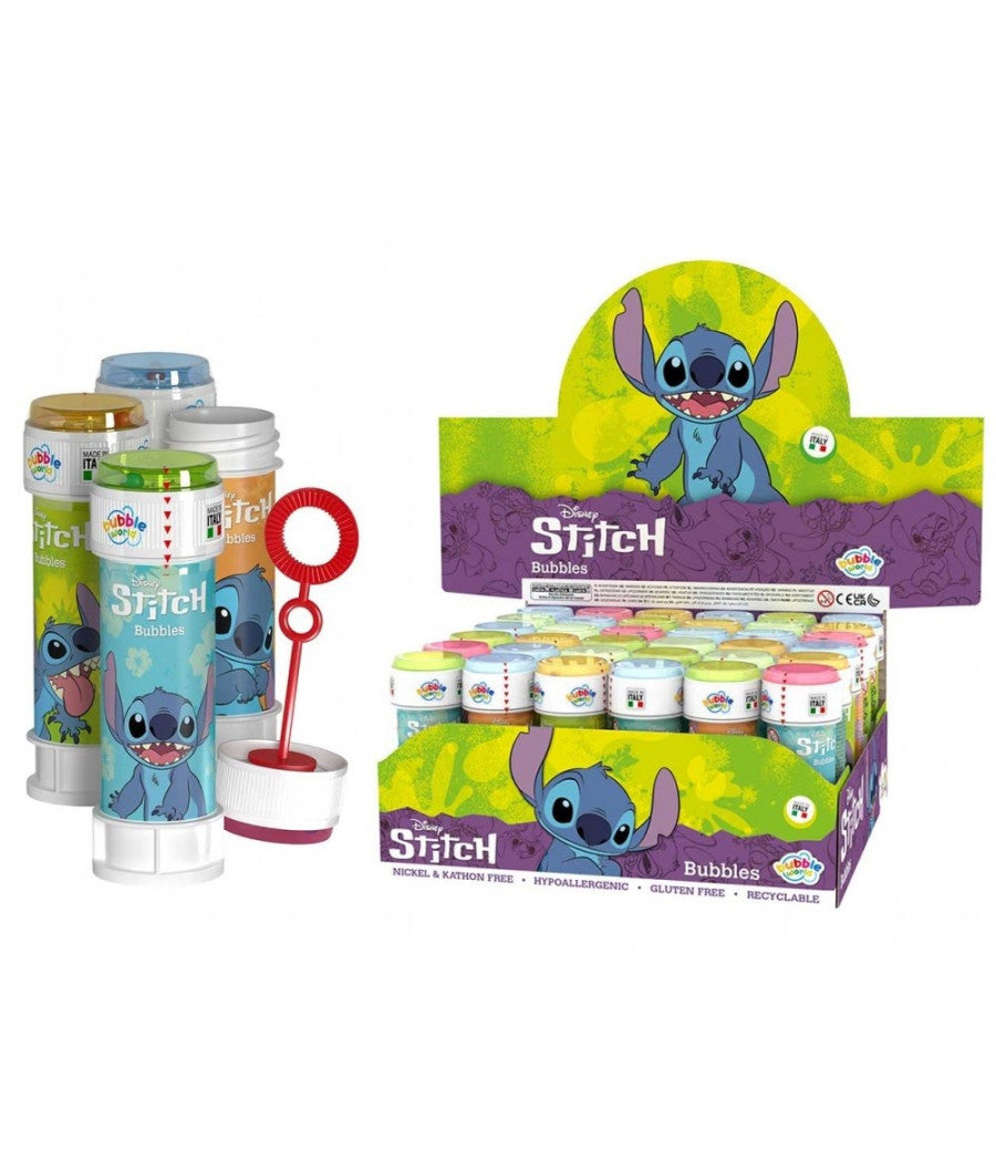 Bolle Di Sapone Stitch Bubbles 36 Pezzi Flaconi Da 60ml Per Festa Bambini 007931         
