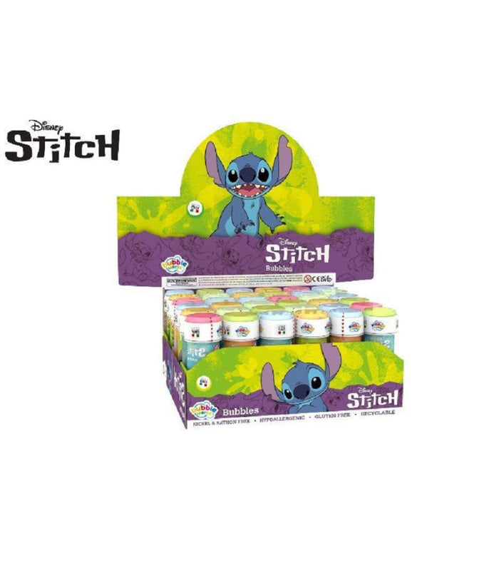 Bolle Di Sapone Stitch Bubbles 36 Pezzi Flaconi Da 60ml Per Festa Bambini 007931         