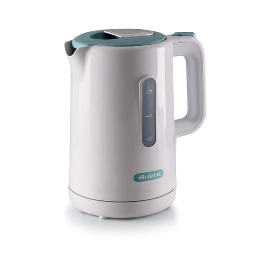 Bollitore 2200W, capacità 1,7L, base cordless 360°, spegnimento automatico - White & Aegean Teal