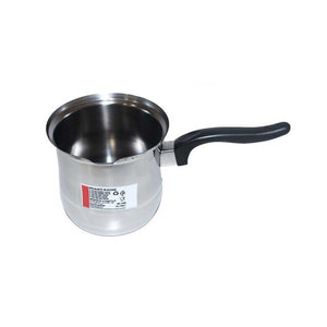 Trade Shop - Bollitore Bollilatte Pentolino In Acciaio Inox 300/400/500/1000ml Con Manico Ergonomico -