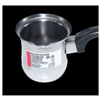 Trade Shop - Bollitore Bollilatte Pentolino In Acciaio Inox 300/400/500/1000ml Con Manico Ergonomico -