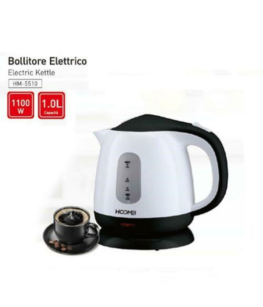Bollitore Elettrico 1100 Watt 1 Litro Con Base Girevole Di 360° Per Te' Infusi         