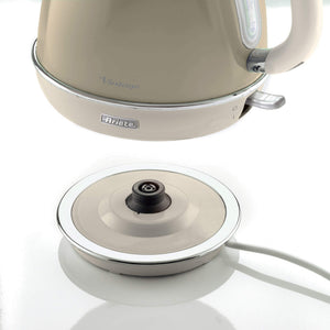 Bollitore Elettrico 1,7L - Design Vintage, Autospegnimento, Acciaio Inox - Beige