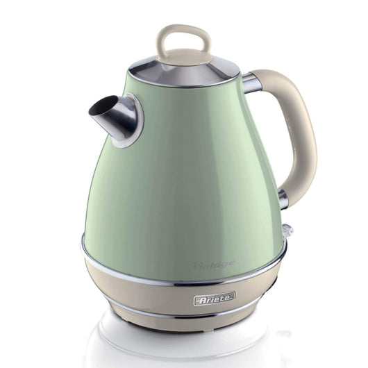 Bollitore Elettrico 1,7L - Design Vintage, Autospegnimento, Acciaio Inox - Verde