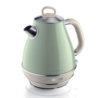 Bollitore Elettrico 1,7L - Design Vintage, Autospegnimento, Acciaio Inox - Verde
