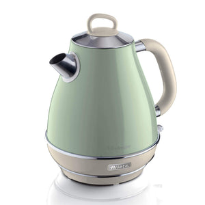 Bollitore Elettrico 1,7L - Design Vintage, Autospegnimento, Acciaio Inox - Verde