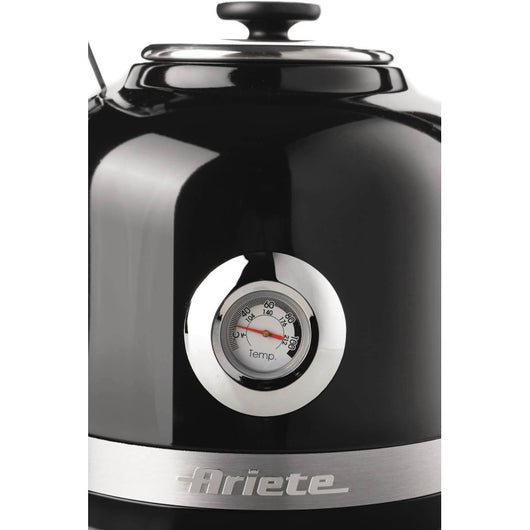 Bollitore Elettrico 2000W - Capacità 1,7L - 360° Cordless - Termometro - Nero