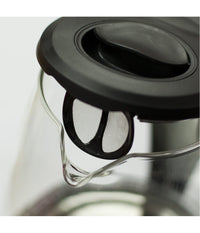 Bollitore Elettrico In Vetro 1,7lt 2200w Acqua Calda Cordless Con Luce Led Blu         