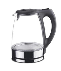 Bollitore Elettrico In Vetro 1,7lt 2200w Acqua Calda Cordless Con Luce Led Blu         