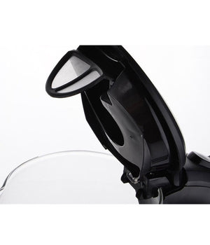 Bollitore Elettrico In Vetro 1,7lt 2200w Acqua Calda Cordless Con Luce Led Blu         