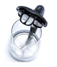 Bollitore Elettrico In Vetro 1,7lt 2200w Acqua Calda Cordless Con Luce Led Blu         