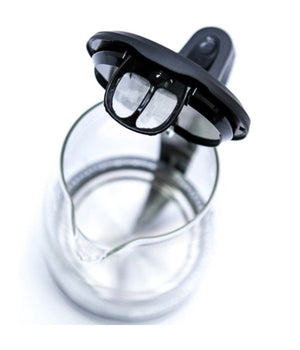 Bollitore Elettrico In Vetro 1,7lt 2200w Acqua Calda Cordless Con Luce Led Blu         