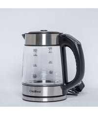 Bollitore Elettrico In Vetro Capacità  1,7 Lt 2000 W Acqua Ufficio Viaggi Tx-9944         