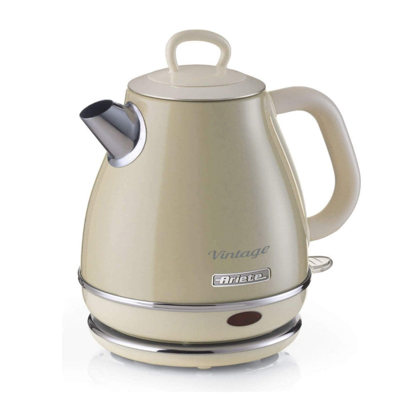 Bollitore Vintage 1L - Autospegnimento, Acciaio Inox, 1600W - Beige
