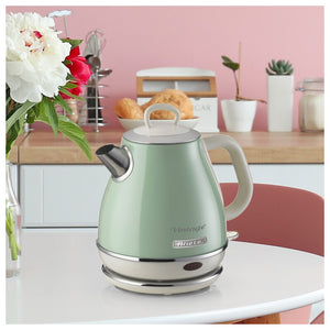 Bollitore Vintage 1L - Autospegnimento, Acciaio Inox, 1600W - Verde