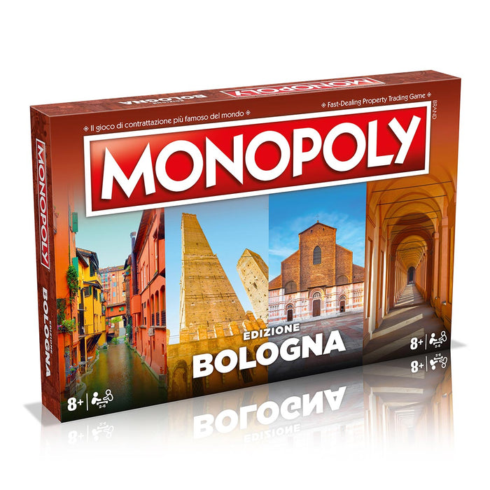Monopoly edizione Bologna Gioco da Tavolo, Edizione Italiana, Gioco per Famiglie, da 8 in su