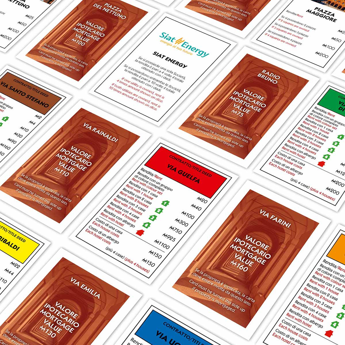 Monopoly edizione Bologna Gioco da Tavolo, Edizione Italiana, Gioco per Famiglie, da 8 in su