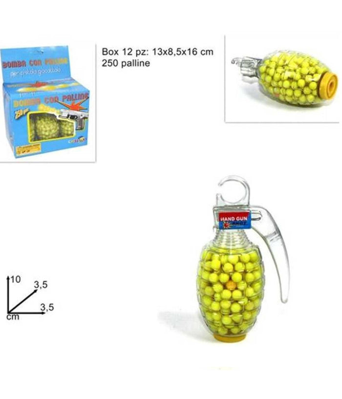 Bomba 250 Palline Bb Bullets Per Pistole Giocattolo E Softair 6mm         