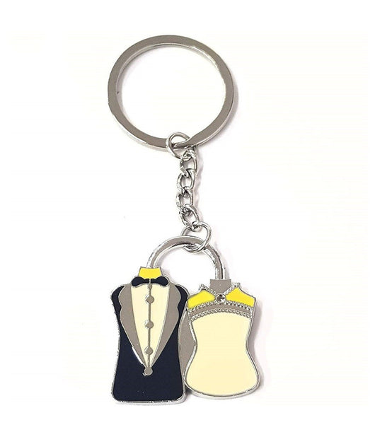 Bomboniera Bomboniere 12 Pezzi Sposi Cc39855 Portachiavi Confetti Matrimonio         